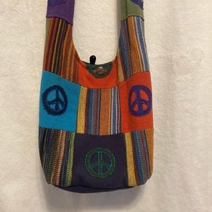 SOLD ON DEPOP                                       Hippie style tote bag